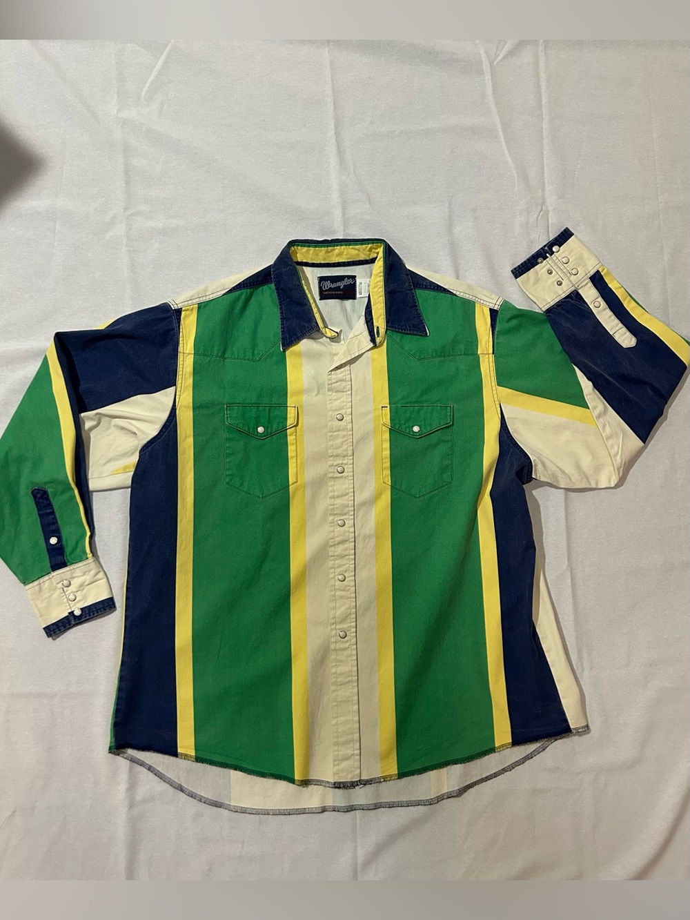 Vintage Wrangler Brushpopper Pearl Snap Shirt